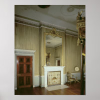 Chambre avec cheminée dessinée par Adam, c.1776