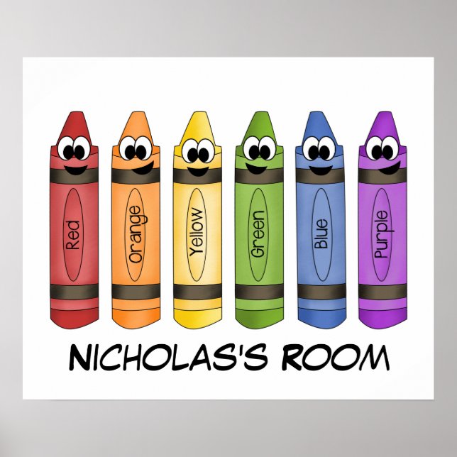 Poster Chambre Crayons (Devant)