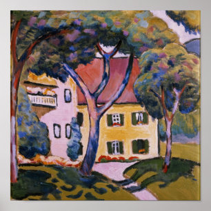 Poster Chambre dans un paysage