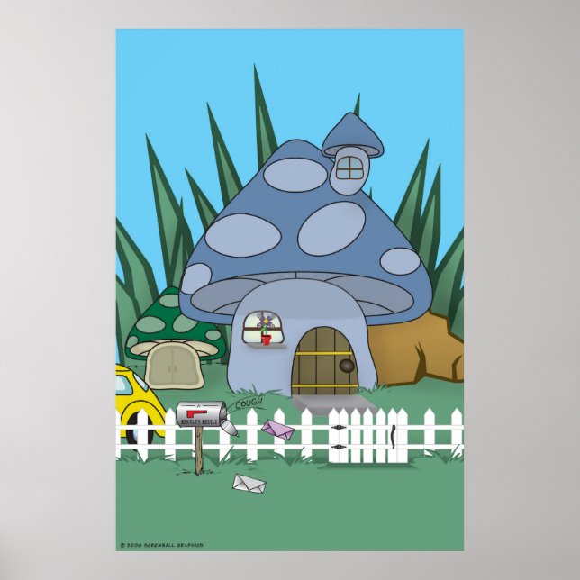 Poster Chambre de champignon (Devant)