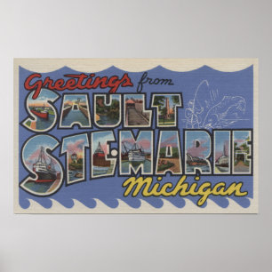 Poster Chambre de Sault. Marie, Michigan - grandes scènes