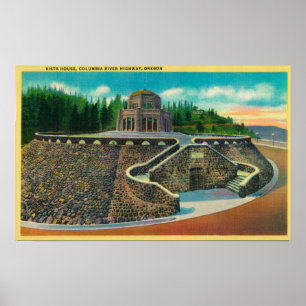 Poster Chambre de vue sur le fleuve Columbia, Orégon