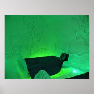 Poster Chambre d'Elk à l'Hôtel de Glace, Québec, Canada