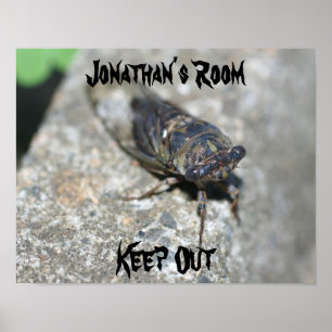 Poster Chambre d'enfants aux vilains insectes Personnalis