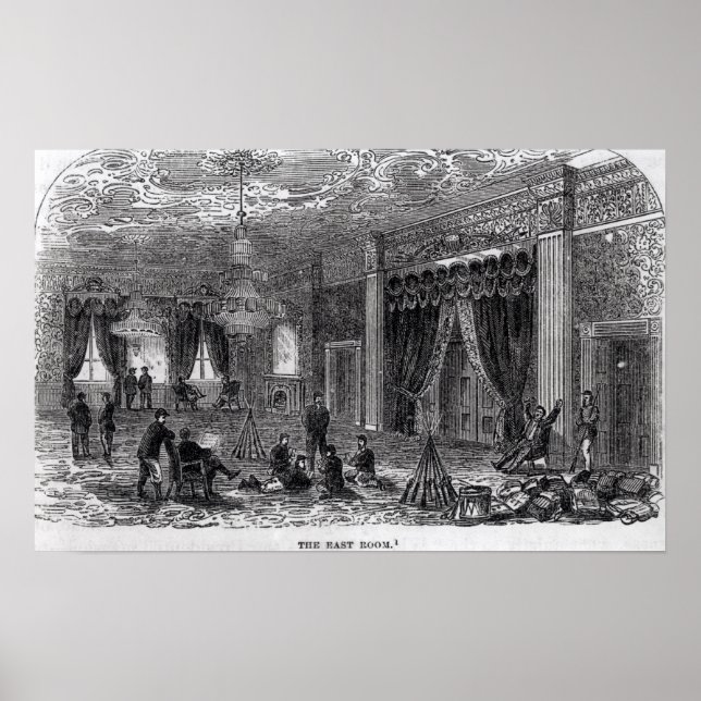 Poster Chambre Est de la Maison Blanche pendant la Civili (Devant)