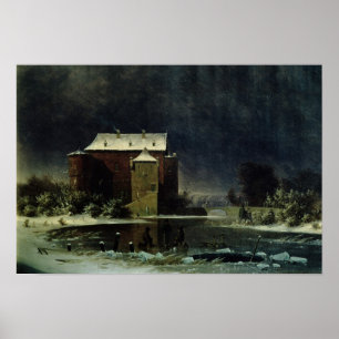Poster Chambre hantée dans la neige, 1848