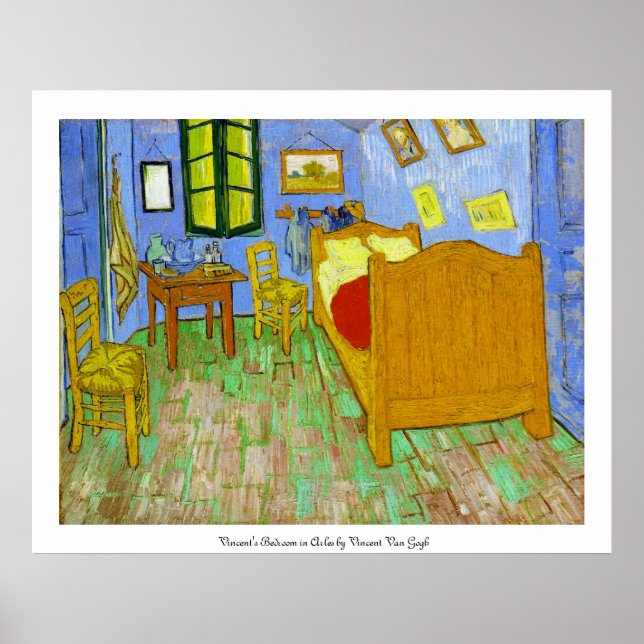 Poster Chambre Vincent à Arles par Vincent Van Gogh (Devant)