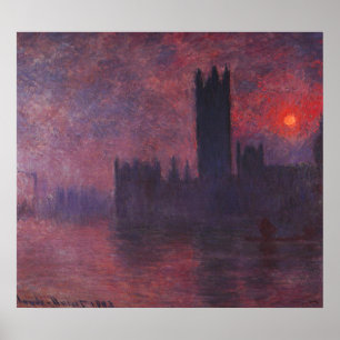 Poster Chambres de Monet du Parlement à l'affiche de