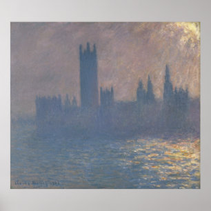 Poster Chambres d'effet de lumière du soleil du Parlement