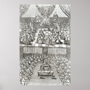 Poster Chambres du Parlement en 1640