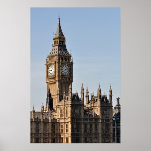 Poster Chambres du Parlement et Big Ben Uk (Devant)