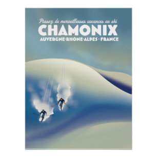 Poster Chamonix - Auvergne-Rhône-Alpes France