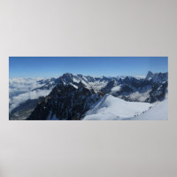 Poster Chamonix des Alpes françaises