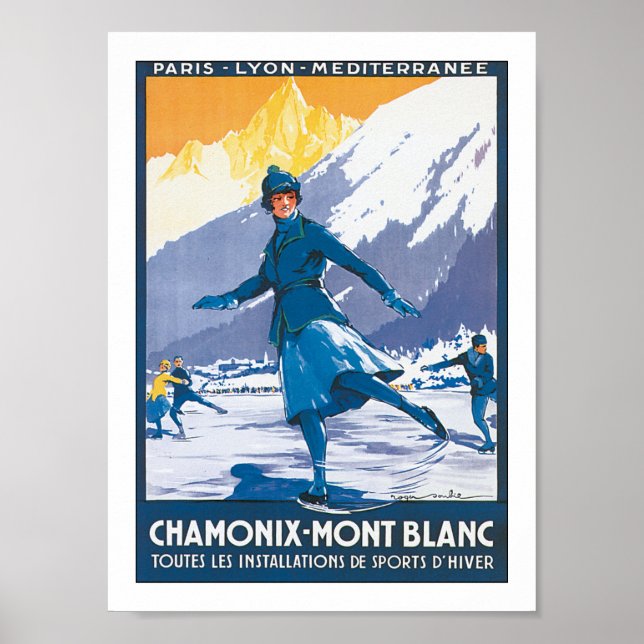 Poster Chamonix-Mont-Blanc (Devant)