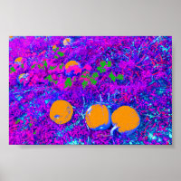 Champ Citrouille purplé dans le style Pop Art