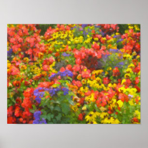 Poster Champ d'affiche de fleurs