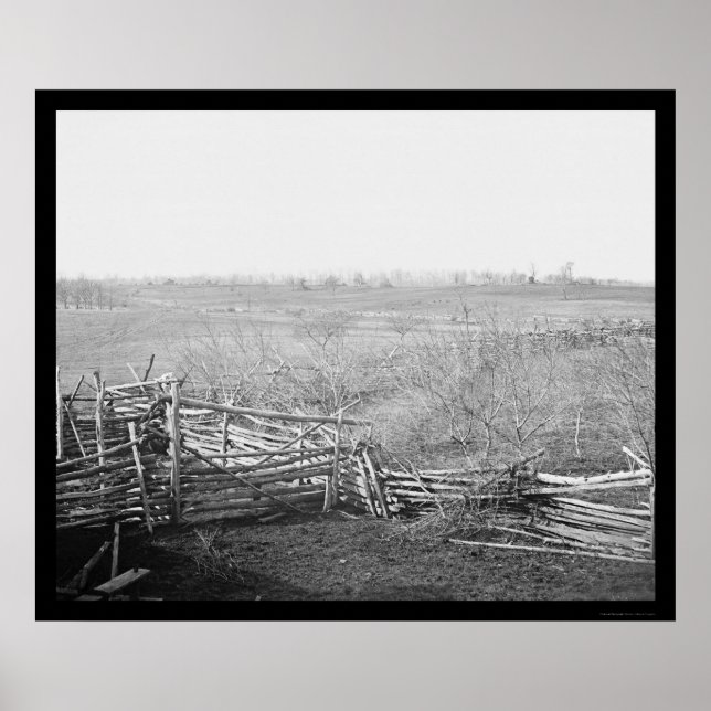 Poster Champ de bataille Bull Run 1861 (Devant)
