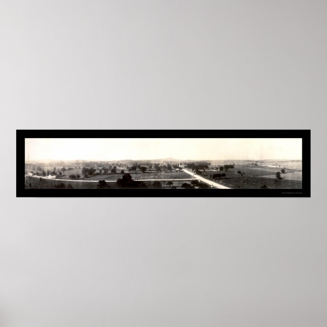 Poster Champ de bataille de Gettysburg Photo 1918 (Devant)