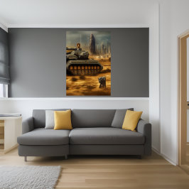 Poster Champ de bataille de Novum Desertum | AI Art Poste