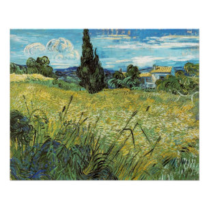 Poster Champ de blé vert Vincent van Gogh