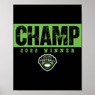 Poster Champ de football Imaginaire Vingt-deux gagnant