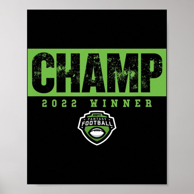 Poster Champ de football Imaginaire Vingt-deux gagnant (Devant)