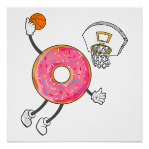 Poster Champ de nourriture Dunking Donut Hole