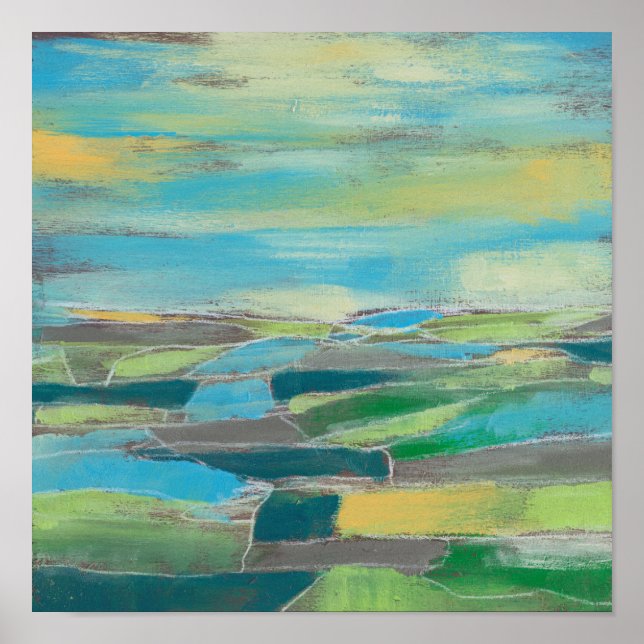 Poster Champ fragmenté I (Devant)