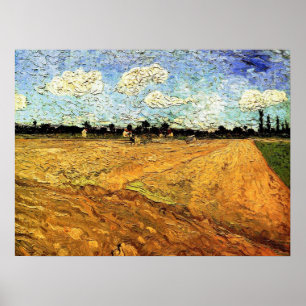 Poster Champ labouré (les Sillons) de Vincent van Gogh
