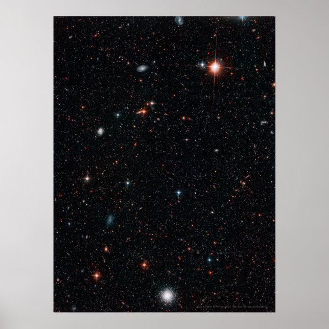 Poster Champ profond Hubble 18x24 (18x24) (Devant)