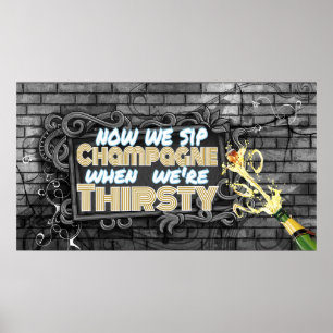 Poster Champagne Hip hop des années 90   Favoriser l'évén