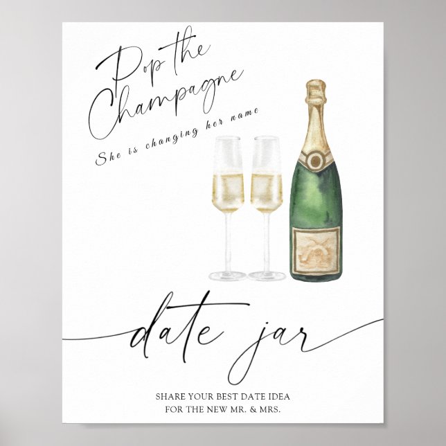 Poster Champagne - idées de la nuit du jour. Nuptiale du  (Devant)