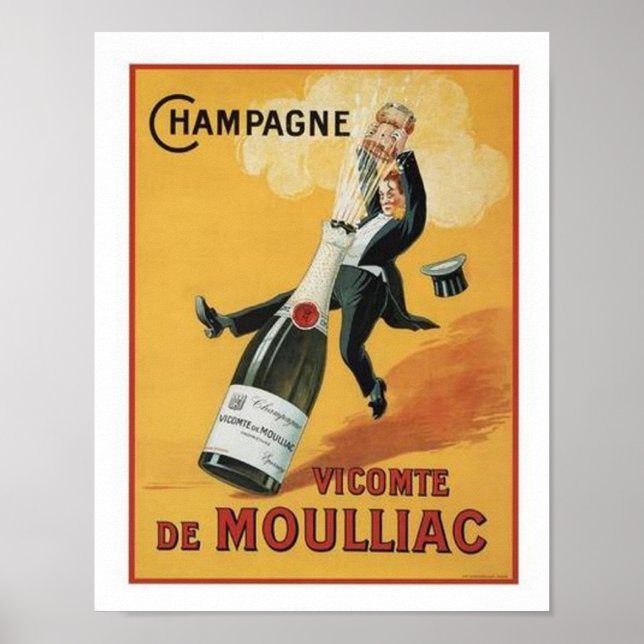 Poster Champagne Viconte De Mouillac (Devant)
