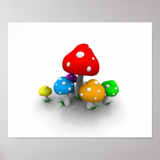 Poster champignon (Devant)