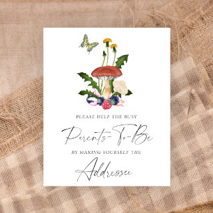 Poster Champignons Aidez les parents occupés à s'adresser