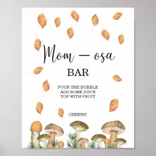 Poster Champignons automne Mon-osa bar