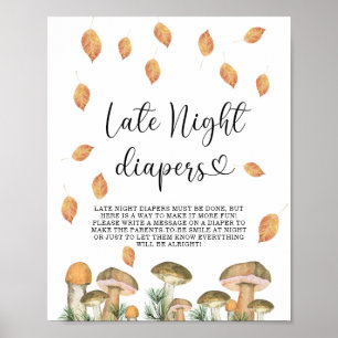 Poster Champignons de forêt - Late night couches jeu