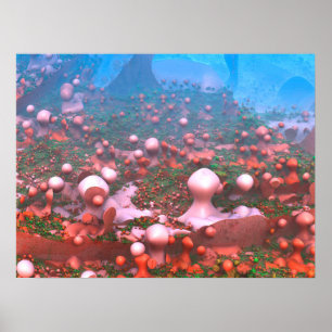 Poster Champignons magiques