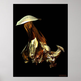 Poster Champignons magiques
