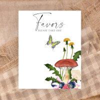 Champignons sauvages baby shower Faveurs