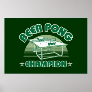 Poster Champion de Beer Pong