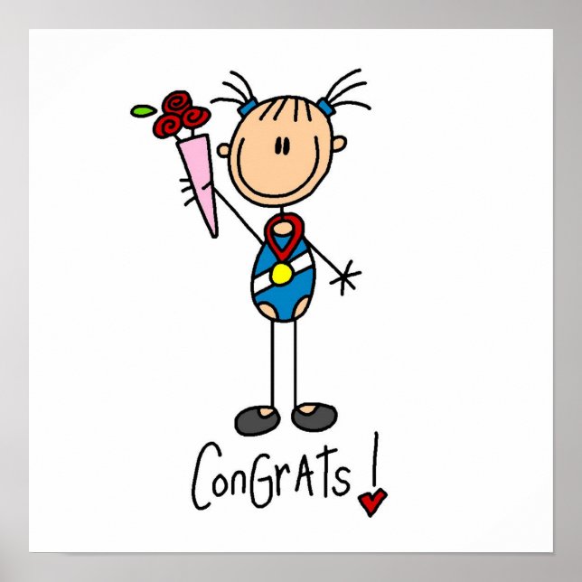 Poster Champion de gymnaste (Devant)