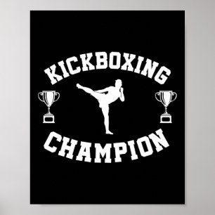 Poster Champion de kickboxing