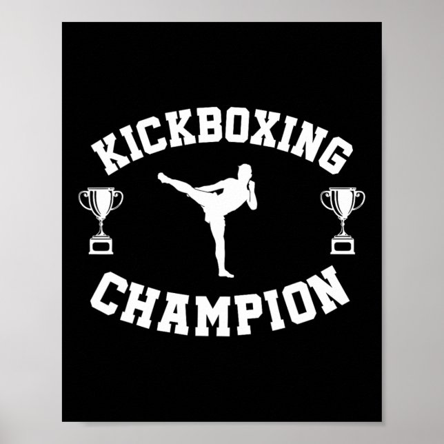 Poster Champion de kickboxing  (Devant)