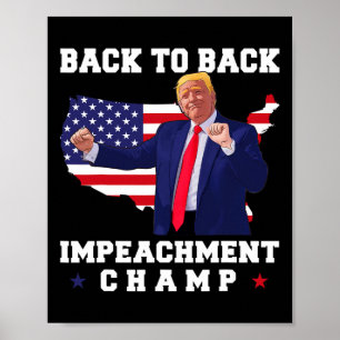 Poster Champion de l'impeachment consécutif danse drôle d