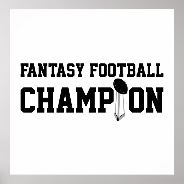 Poster Champion d'Imaginaire de football (Devant)