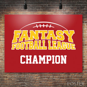 Poster Champion d'Imaginaire de football