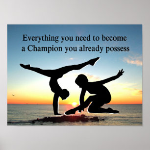 POSTER CHAMPION GYMNAST