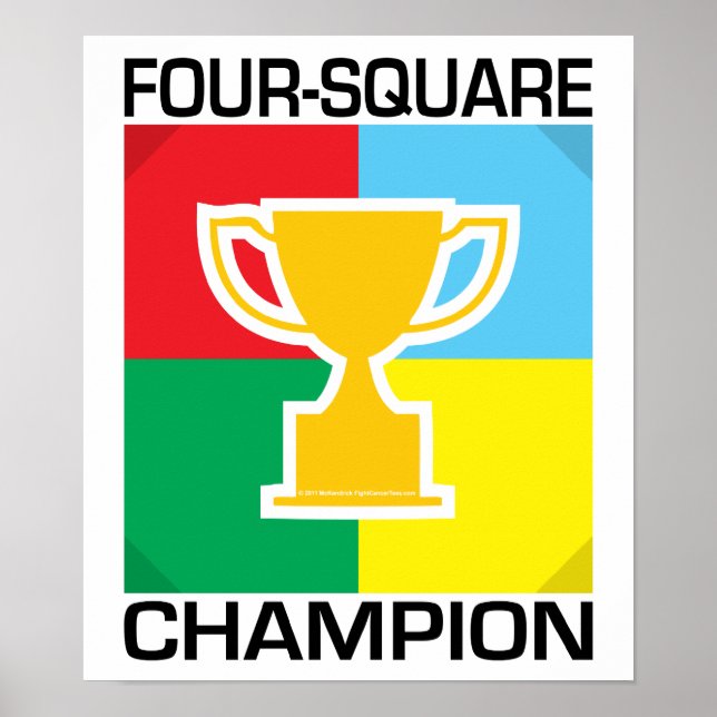 Poster Champion quatre Carrés (Devant)