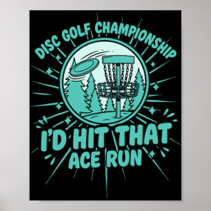 Poster Championnat de Disc Golf Je réussirais cette cours
